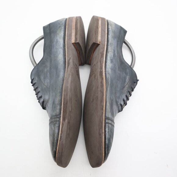 Maison Martin Margelia Washed Leather Men's Eu Size 43 Cap Toe Oxford - Picture 8 of 11